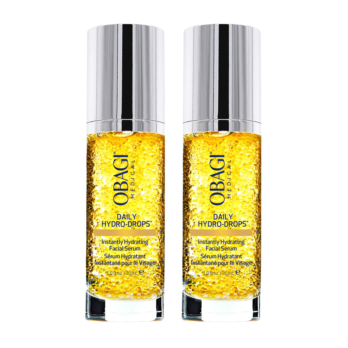 Obagi Daily Hydro-Drops front packaging showing product and pack benefit