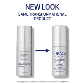 Obagi ELASTIderm dropper dispensing serum demonstrating controlled application benefit