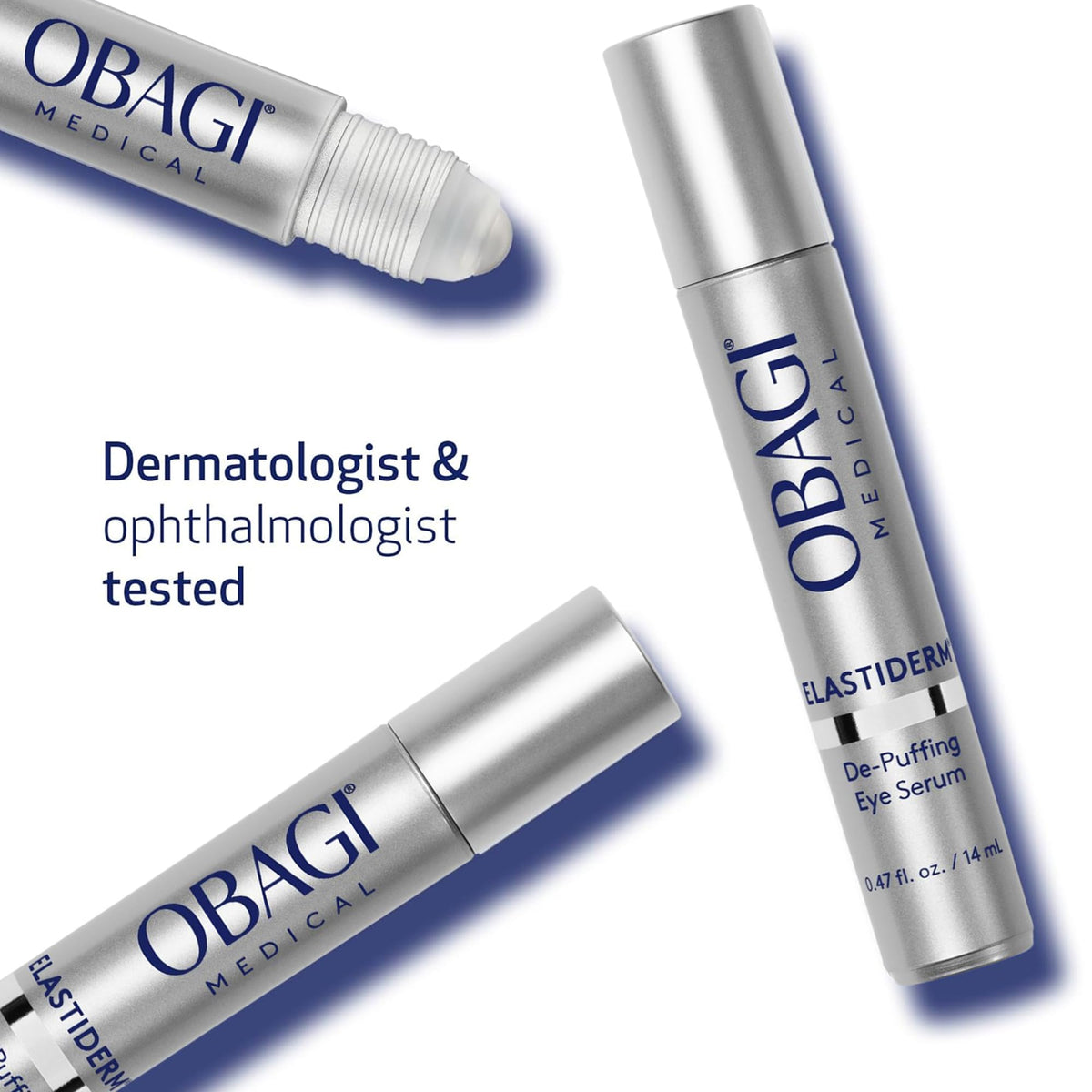 Obagi Medical lifestyle scene on bathroom counter promoting routine use