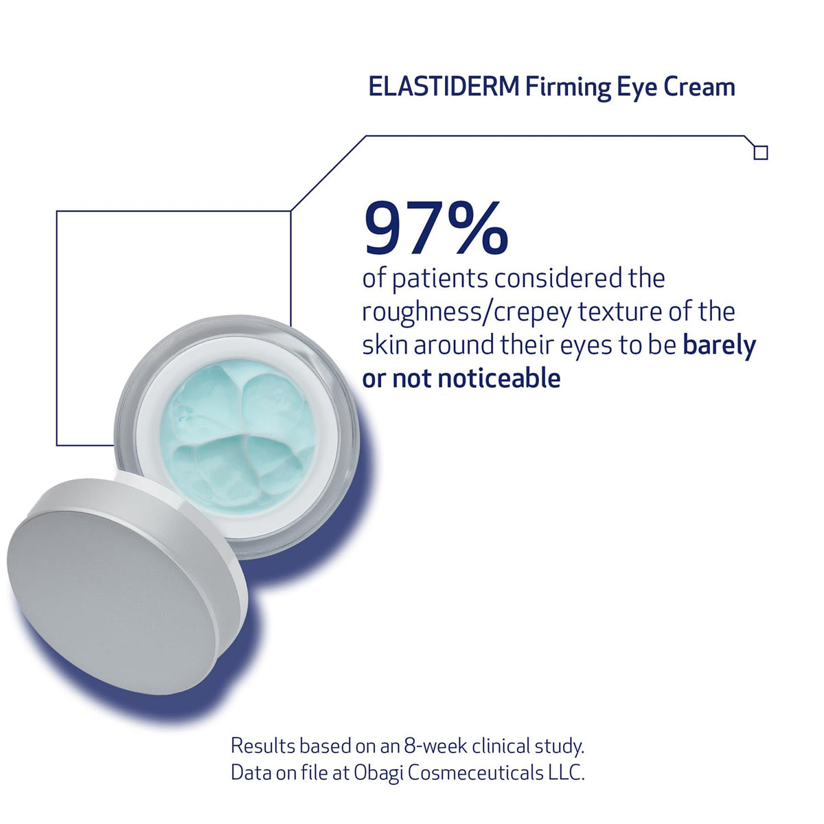 Obagi ELASTIDERM facial cream texture closeup for smoothness