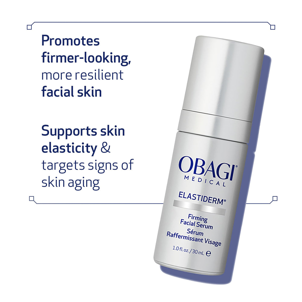 Obagi ELASTIderm ingredient complex visual emphasizing Bi-Mineral Contour Complex benefit