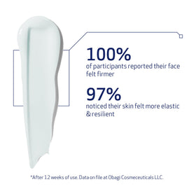 Obagi ELASTIderm serum texture close-up highlighting lightweight finish and quick absorption
