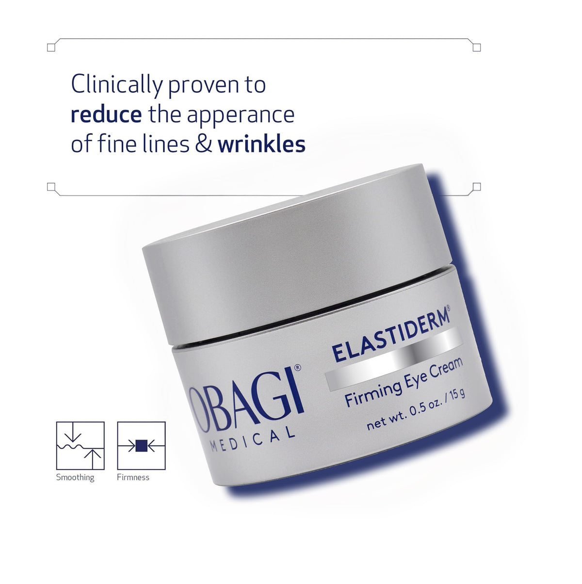 Obagi Medical size comparison in hand showing compact 0.5 ounce benefit