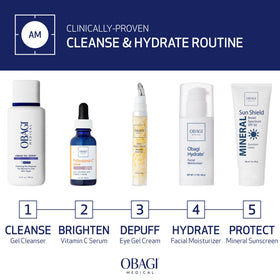 Obagi Medical applied to hand illustrating quick absorption and immediate softness