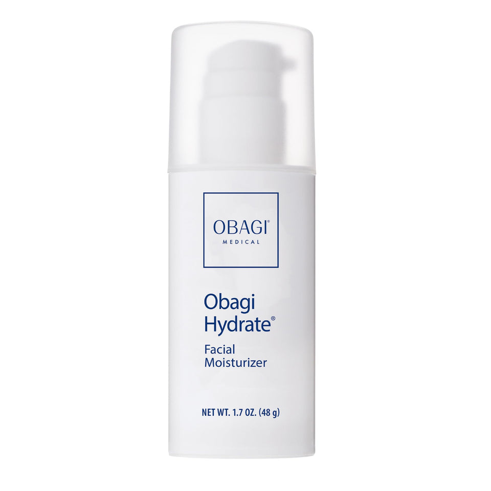 Obagi Hydrate front packaging showing jar and branding for visible trust