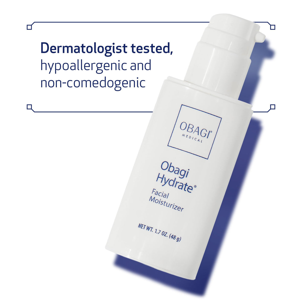 Obagi Hydrate open jar showing smooth cream texture for easy absorption