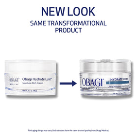 Obagi Medical open jar displaying creamy avocado-colored texture benefits hydration