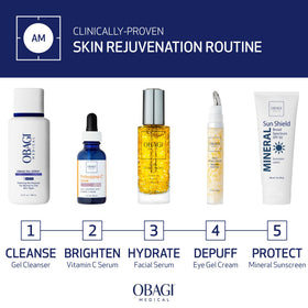 Obagi Daily Hydro-Drops close-up label showing hypoallergenic, dermatologist-tested benefit