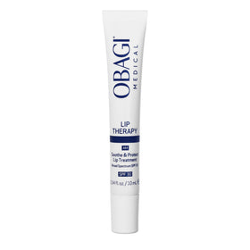 Obagi Medical front tube view showing compact SPF 30 lip balm and ease of use