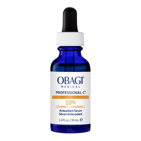 Obagi Medical front packaging showing professional-c serum and clear benefits