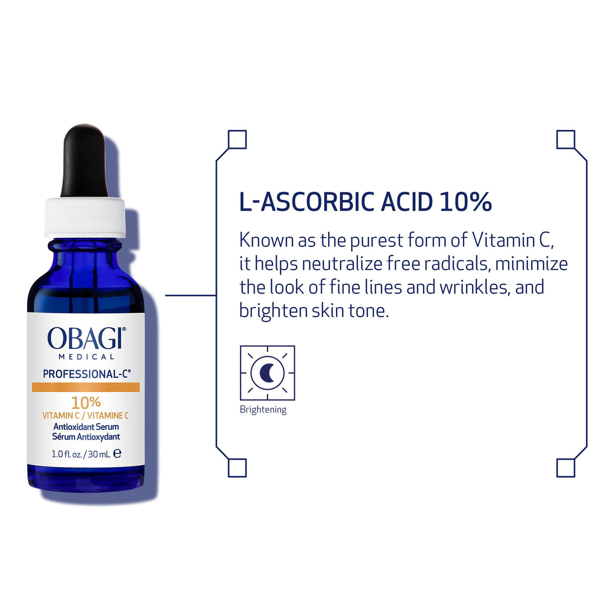 Obagi Medical serum drop on skin illustrating smooth absorption and glow benefit