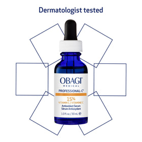 Obagi Medical hand applying serum showing simple targeted application benefit