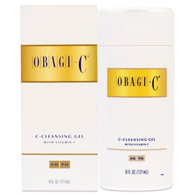 Obagi Medical cleansing gel front packaging showing bottle and label, clear benefit: gentle clean