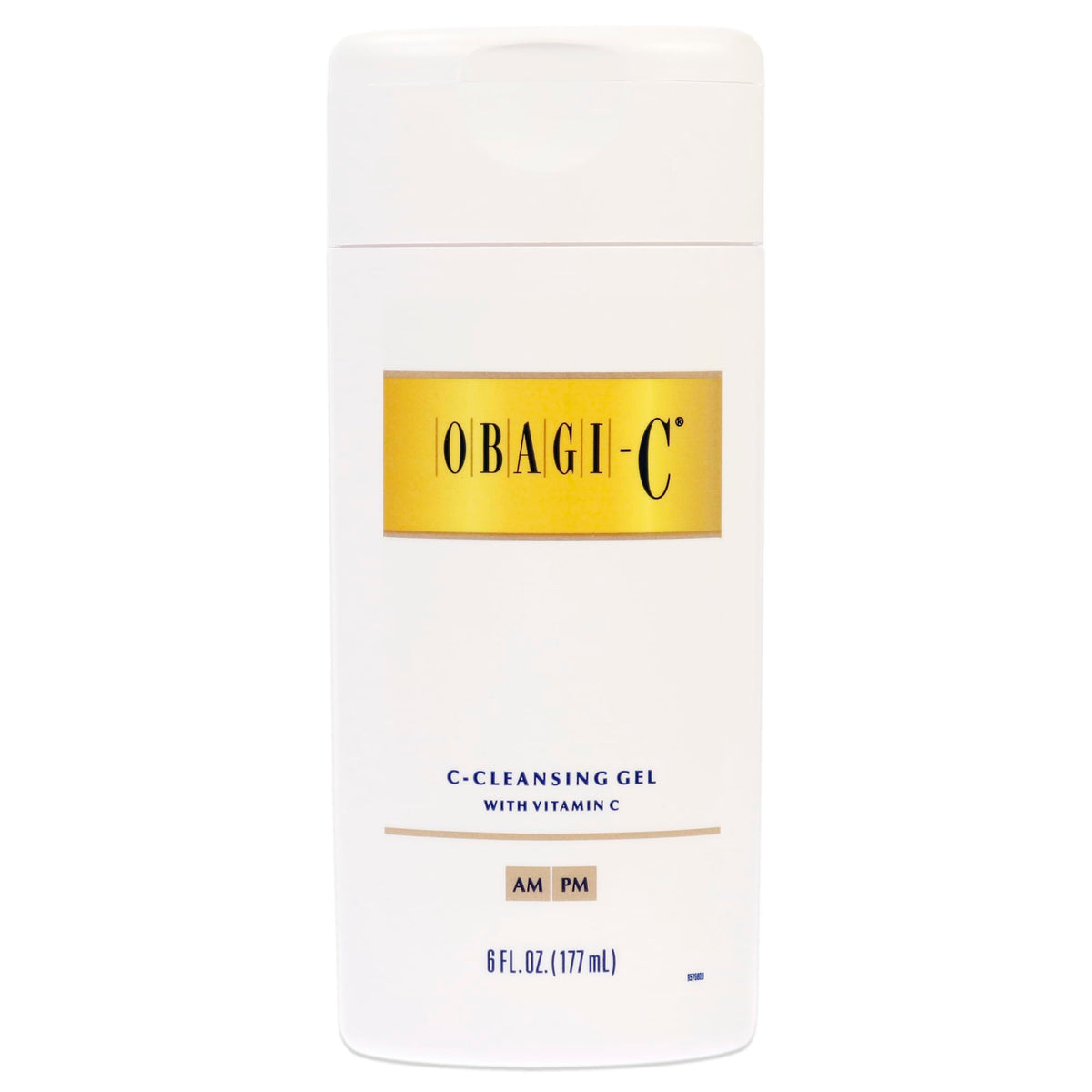 Obagi Medical cleansing gel texture closeup on fingertip, clear benefit: lightweight soothing gel