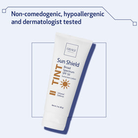 Obagi Medical cool-tint swatch on hand illustrating alternative shade option benefit