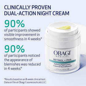 Obagi Medical cream texture close-up showing smooth, hydrating formula