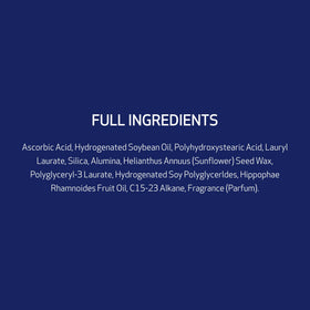 Obagi Medical ingredients label detail emphasizing 30% L-ascorbic acid potency