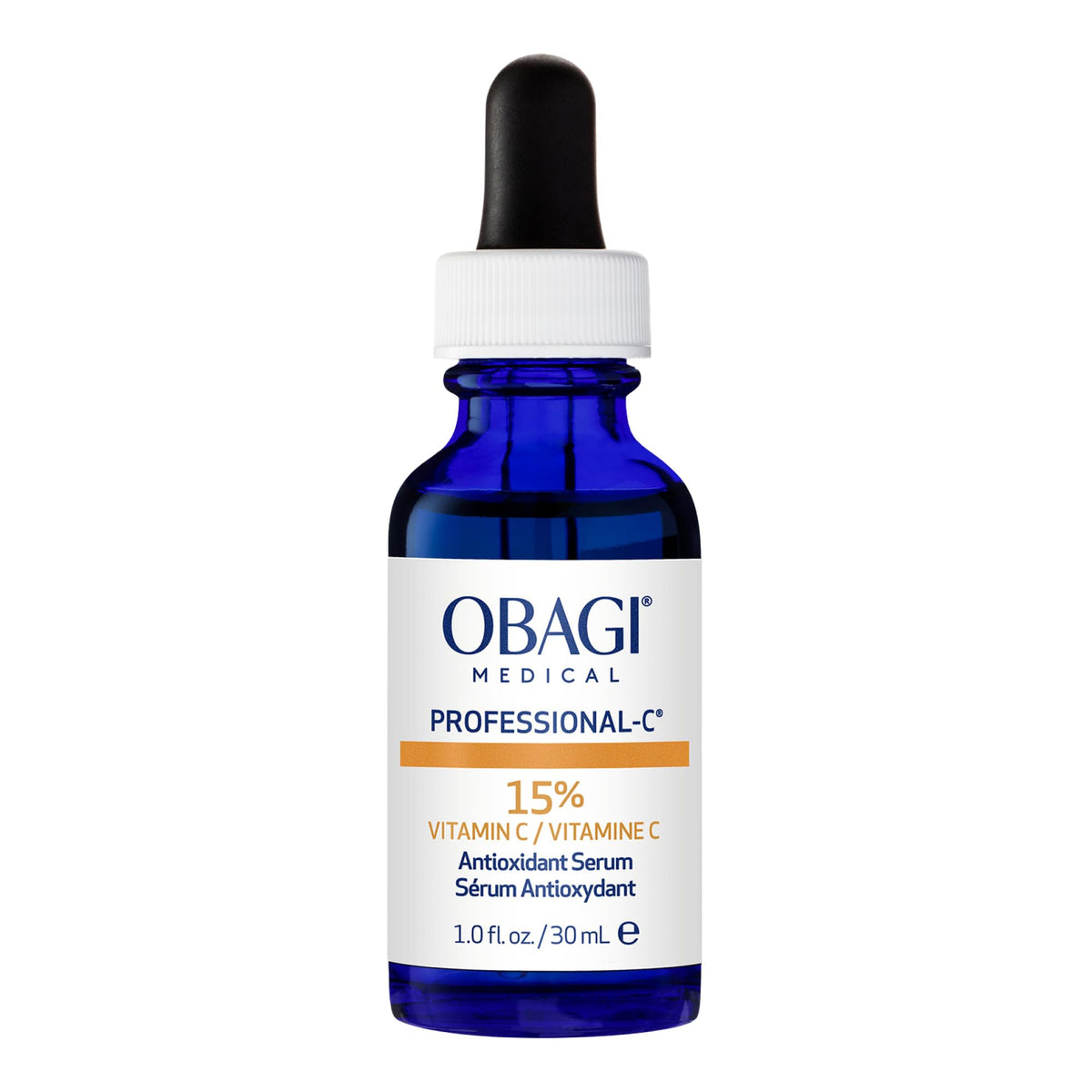 Obagi Medical front packaging showing bottle and label for trust