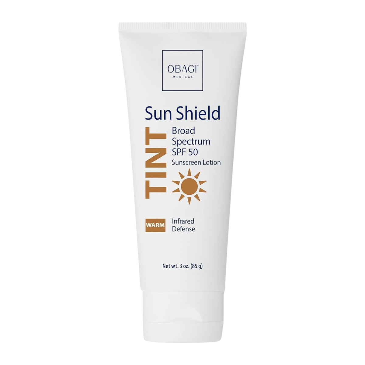 Obagi Medical front-facing tube showing product branding and SPF benefit