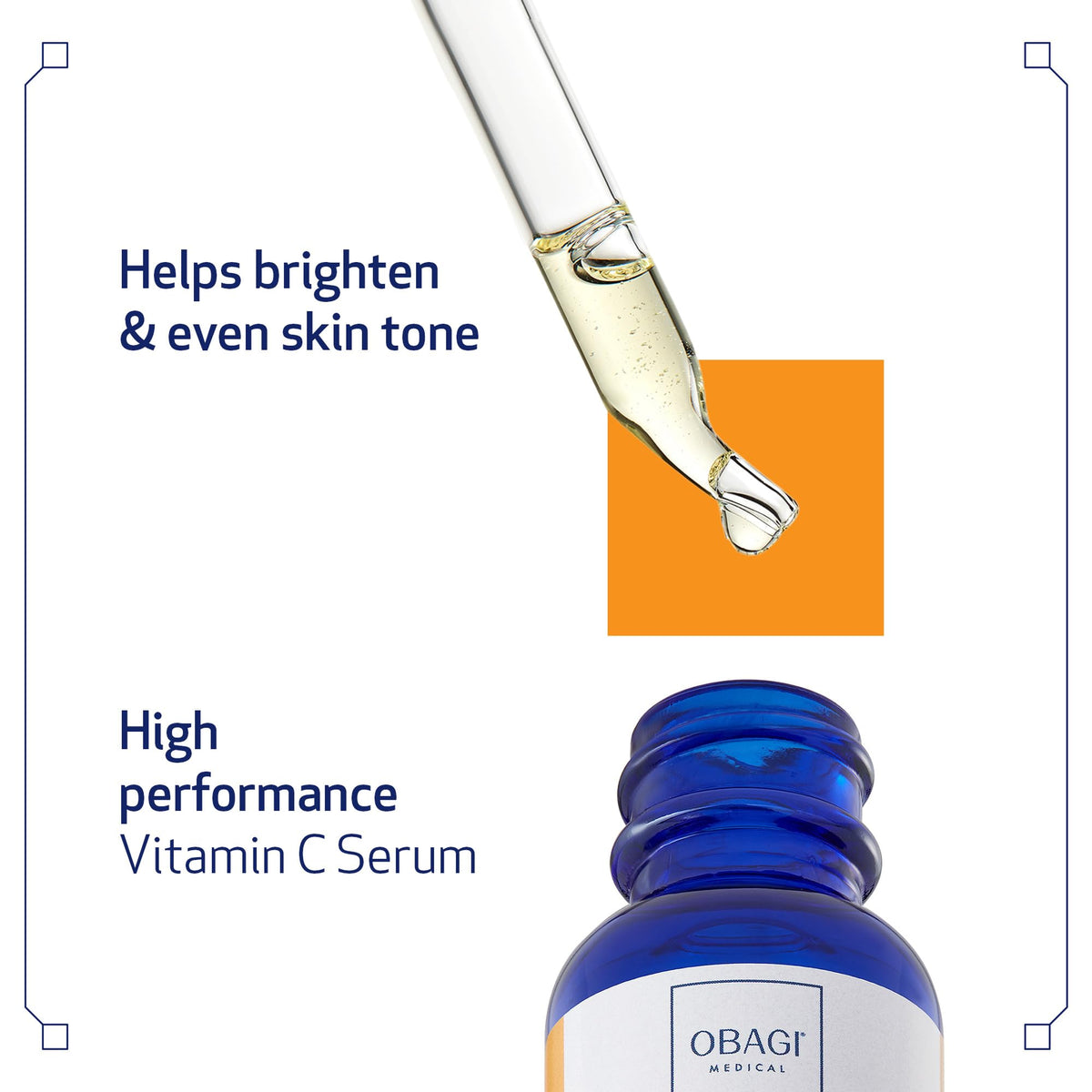 Obagi Medical serum texture on skin illustrating lightweight absorbency benefit