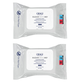 Obagi Medical front packaging showing 25-count wipes and travel convenience