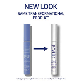 Obagi Nu-Cil applicator brush close-up displaying precise lash-line application benefit