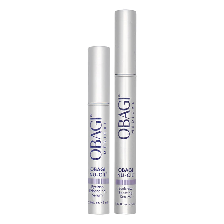 Obagi Nu-Cil front packaging showing set contents and clinical benefit