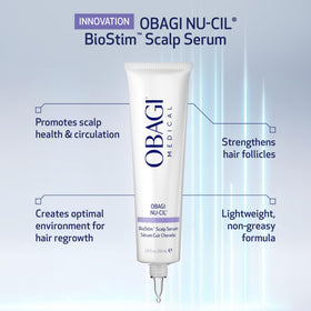 Obagi Nu-Cil pump dispenser detail enabling precise, mess-free application