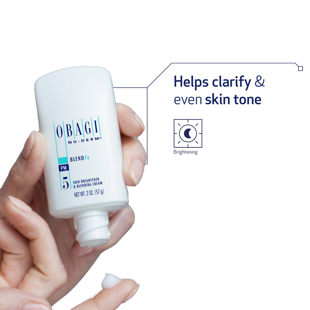 Obagi Medical cream open with visible smooth texture indicating easy absorption and overnight hydration