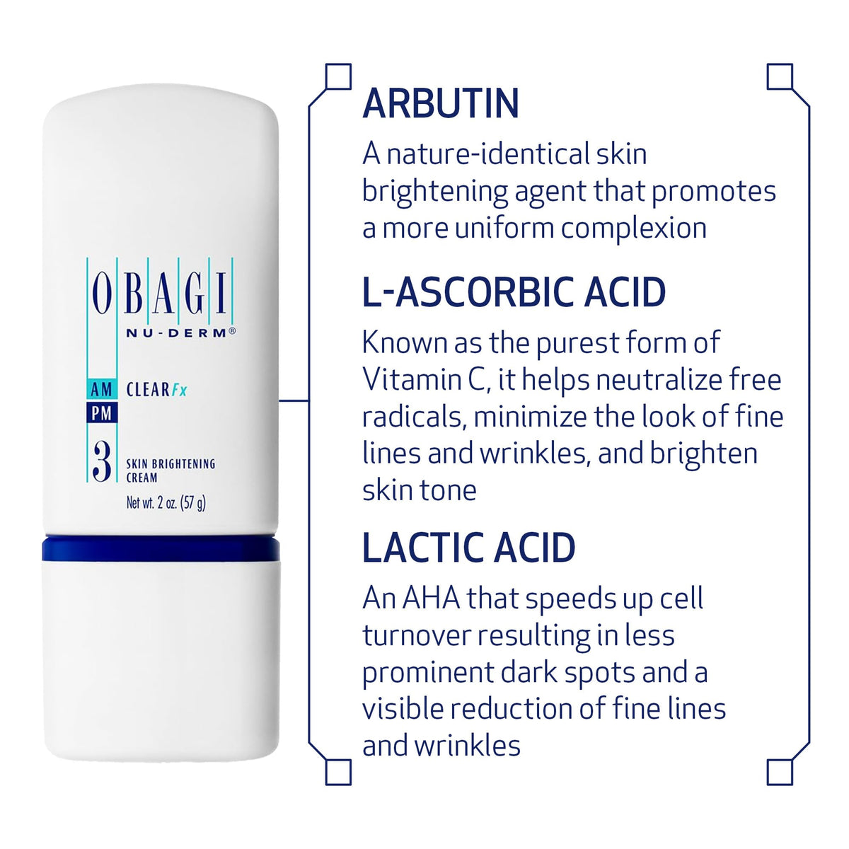 Obagi Nu-Derm cream being dispensed onto hand demonstrating controlled application