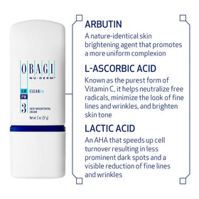 Obagi Nu-Derm cream being dispensed onto hand demonstrating controlled application