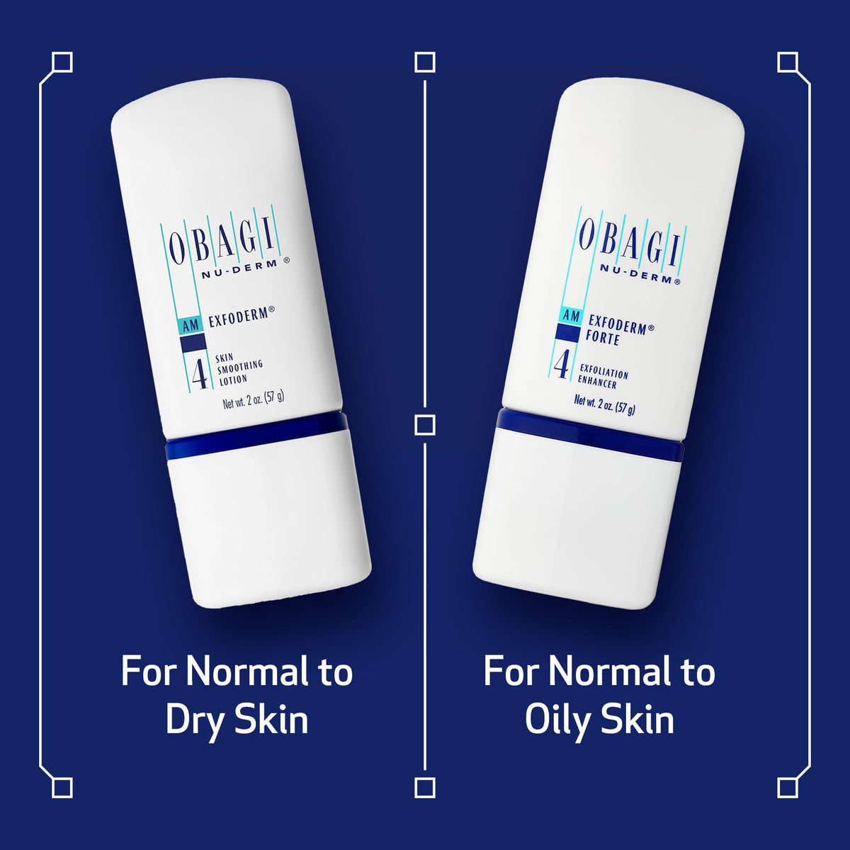 Obagi Medical Nu-Derm Exfoderm Forte ingredients label with AHA concentrations shown clearly