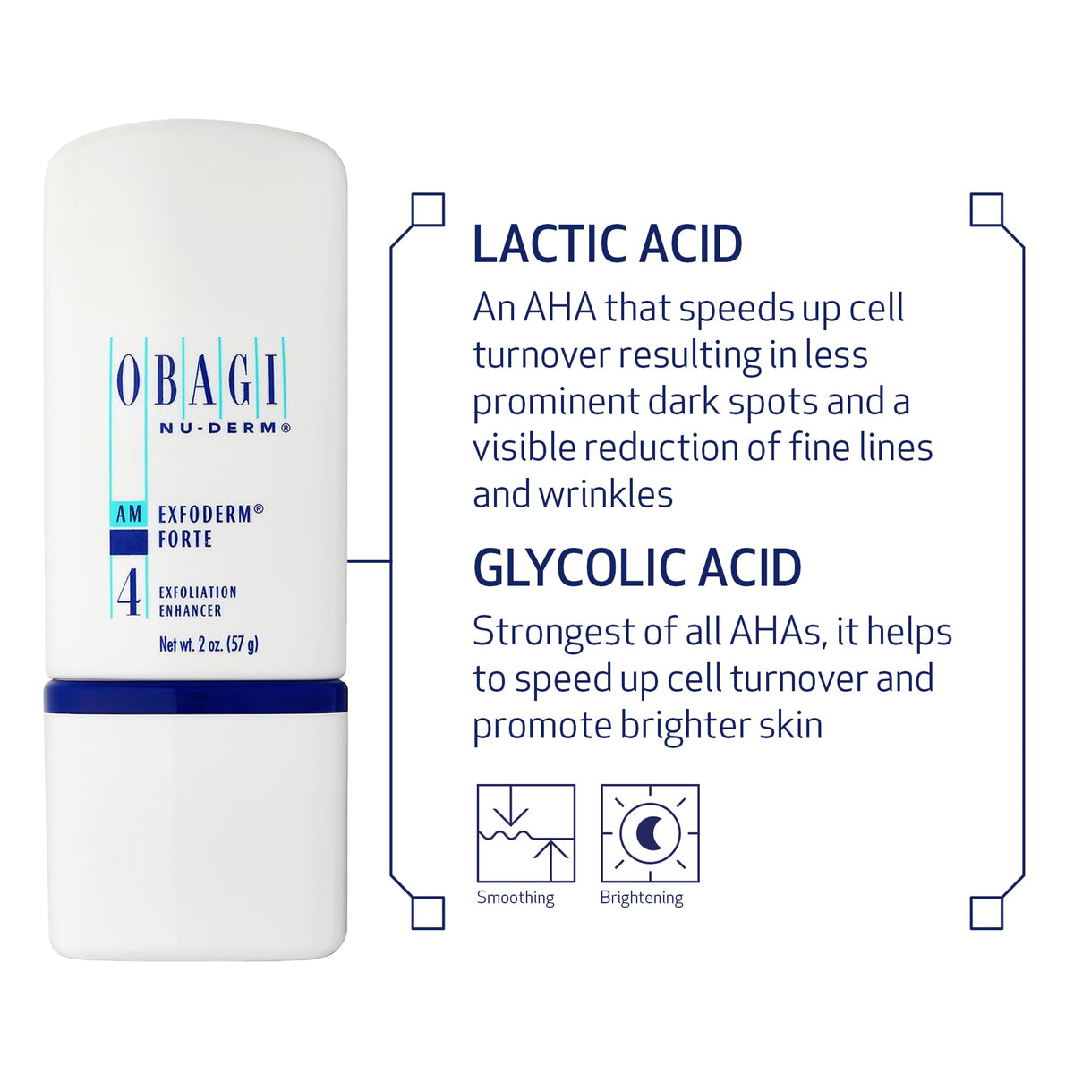 Obagi Medical Nu-Derm Exfoderm Forte lotion texture close-up illustrating lightweight absorption