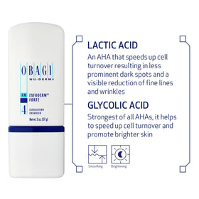 Obagi Medical Nu-Derm Exfoderm Forte lotion texture close-up illustrating lightweight absorption
