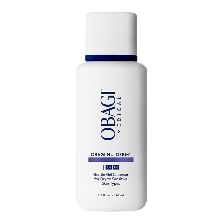 Obagi Medical front packaging showing cleanser bottle and label for clear identification and trust