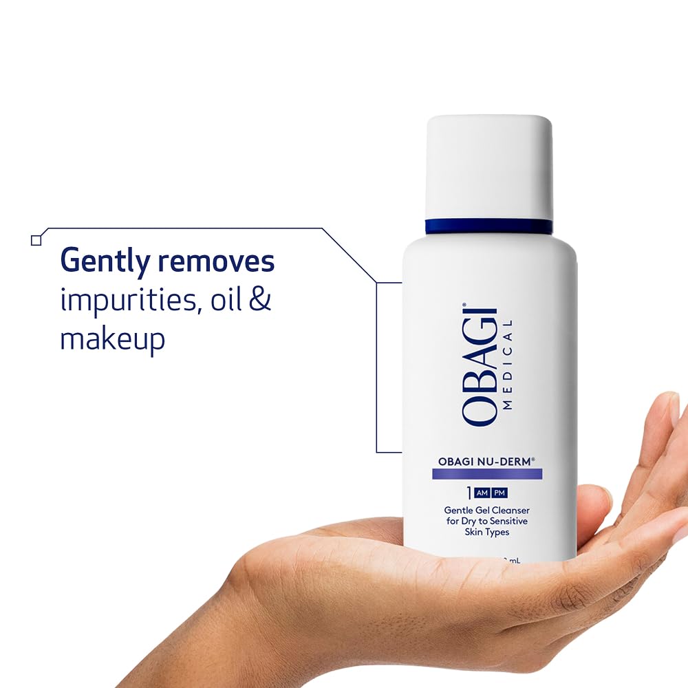 Obagi Medical cleanser texture on hand demonstrating smooth, non-drying feel