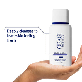 Obagi Medical close-up of gel texture highlighting gentle, lightweight purity