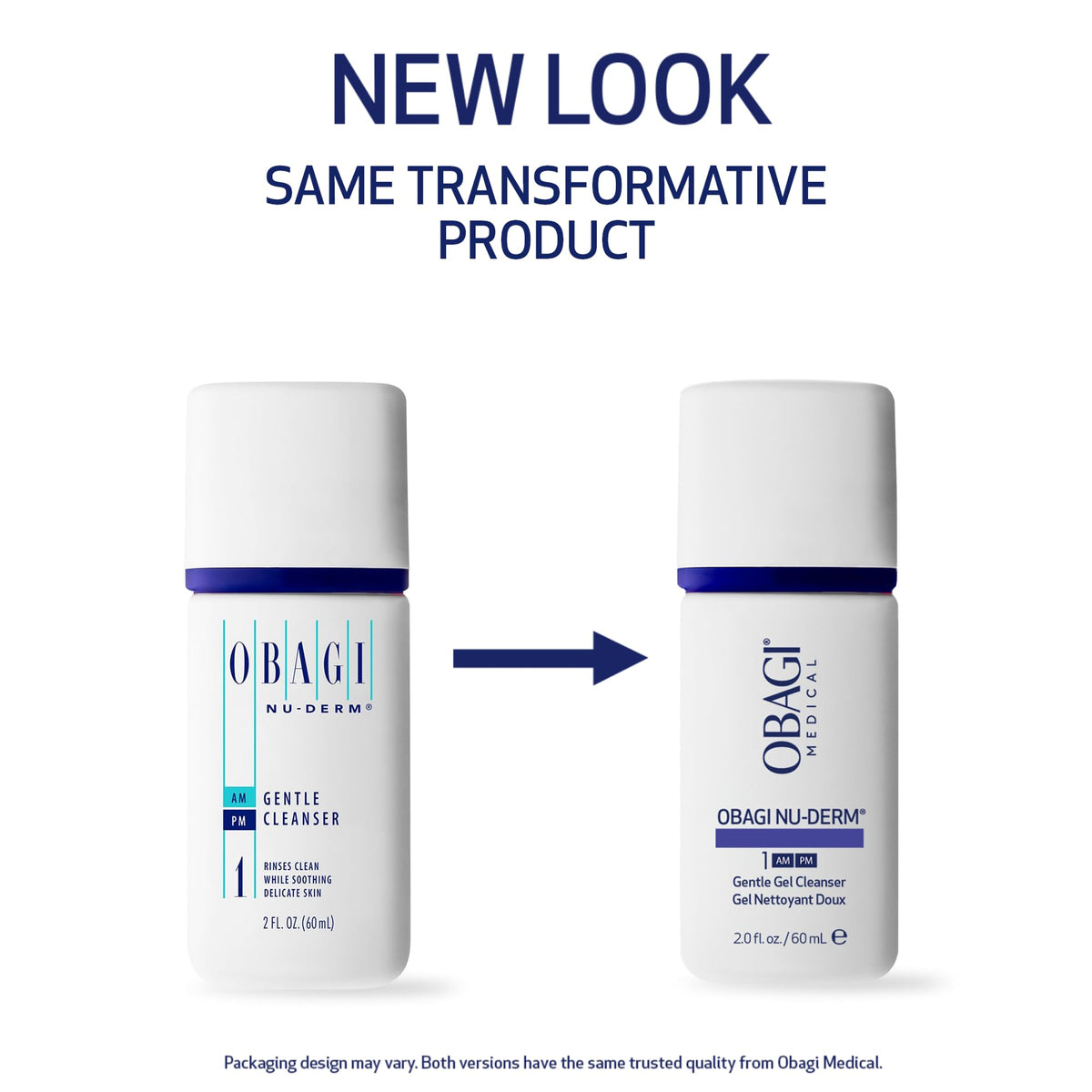 Obagi Medical Nu‑Derm gentle cleanser cap detail for leak‑resistant travel benefit