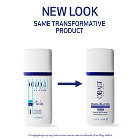 Obagi Medical Nu‑Derm gentle cleanser cap detail for leak‑resistant travel benefit