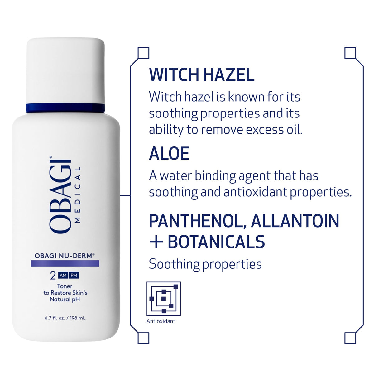 Obagi Medical application with cotton pad removing residue for cleaner skin benefit
