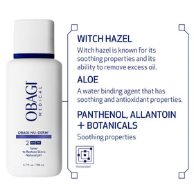 Obagi Medical application with cotton pad removing residue for cleaner skin benefit