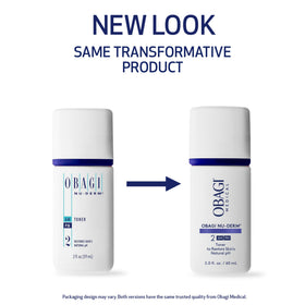 Obagi Medical back label close-up listing ingredients and usage directions