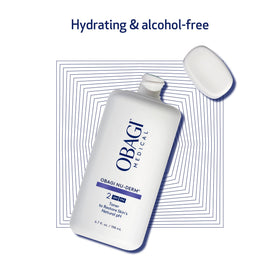 Obagi Medical two-pack staged on bath counter showing value and routine continuity benefit