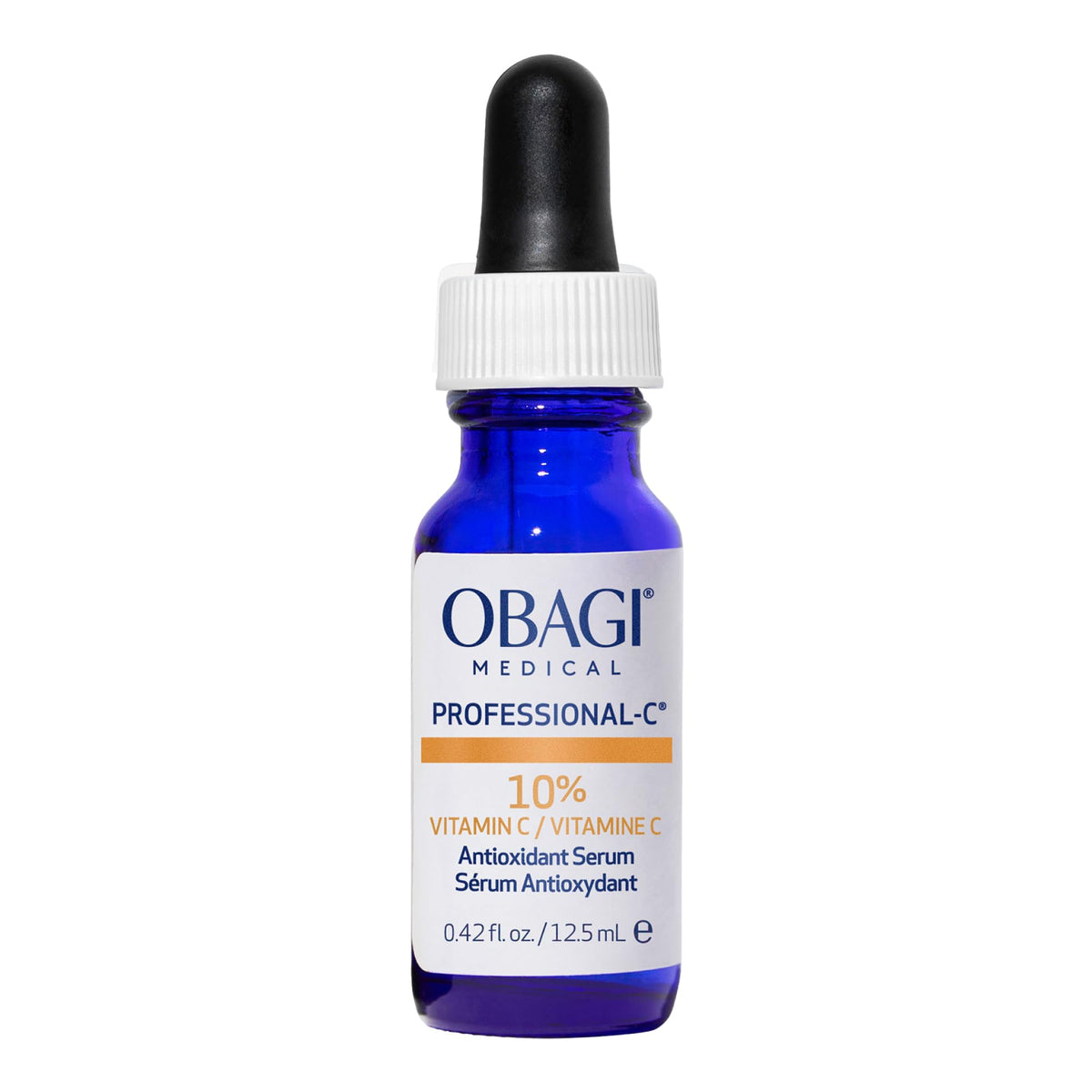 Obagi Medical front packaging showing bottle and box for clear product identification and trust