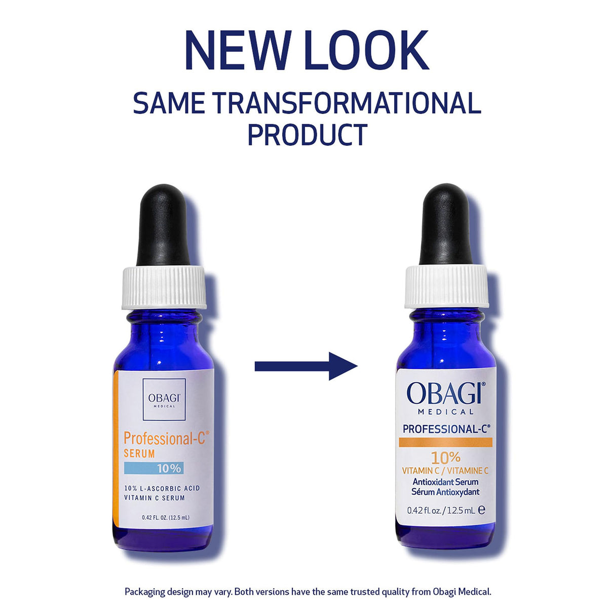 Obagi Medical pipette dispensing serum demonstrating precise application and controlled dosage