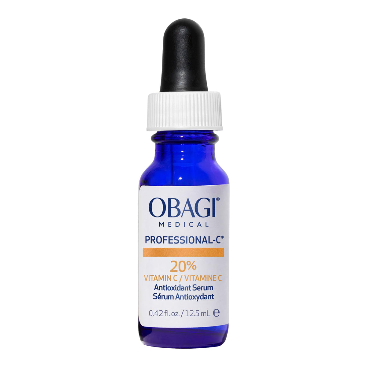 Obagi Medical front packaging showing product and size, promoting clarity