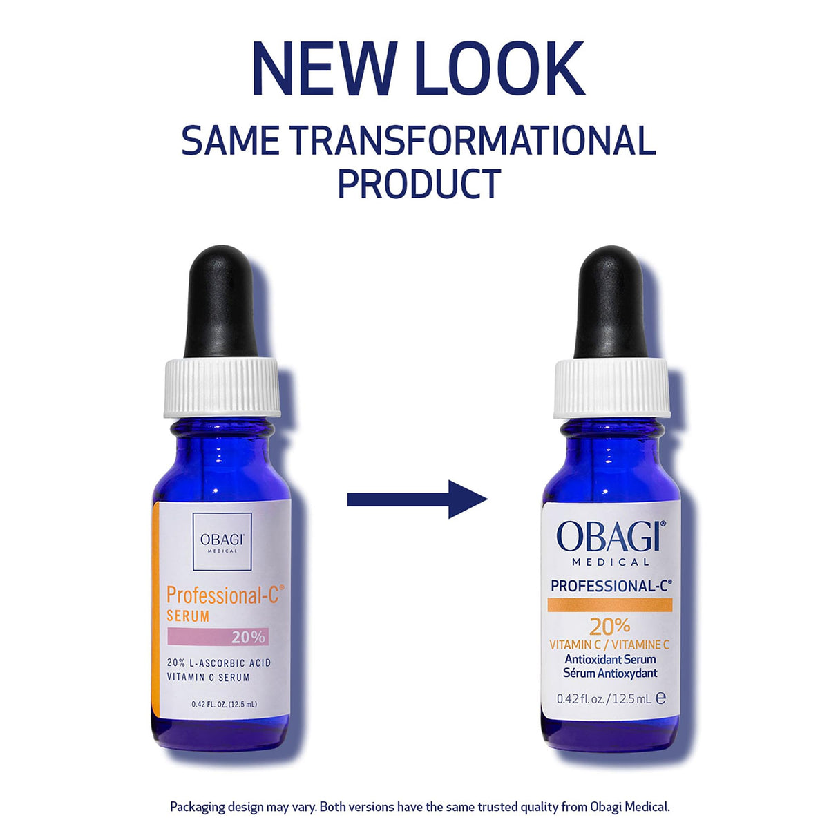 Obagi Medical glass bottle close-up highlighting premium finish and reliability