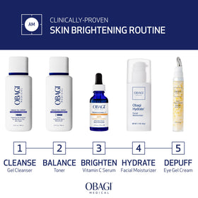 Obagi Medical serum applied on hand demonstrating quick absorption benefit