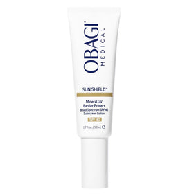 Obagi Medical front packaging showing SPF 40 and travel tube for reliable protection