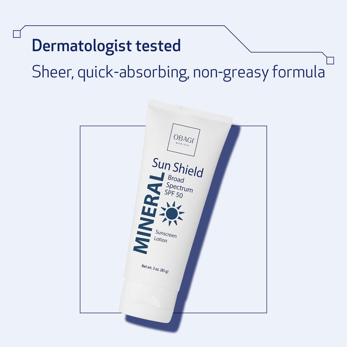 Obagi Sun Shield Mineral worn under makeup demonstrating smooth layering benefit